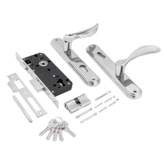 БУЛАТ ЗВ4-1.08.04 НОВА хром 5 перф.кл. Замок врезной с/руч (6)