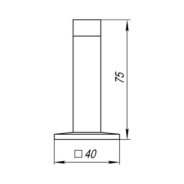 Упор дверной настенный DFIX/W75 (DS PW-75) SN-3 мат.никель