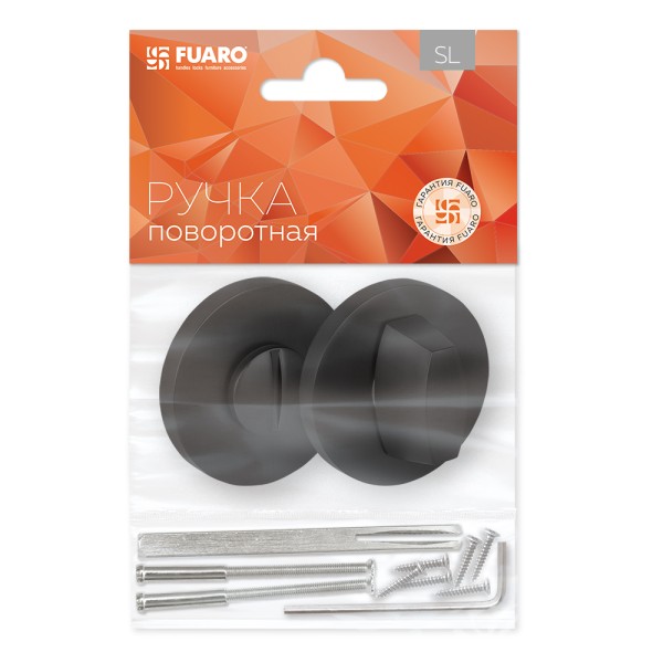 Ручка поворотная BK6.R.SLR52 (BK6 SLR) BL-24 черный