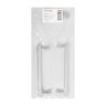 StahlBuro AP2307-128 2шт., W матовый белый хром. Ручка-скоба мебельная (15, 150)