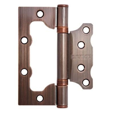 АЛЛЮР 100х75 2BB AC БЛИСТЕР 2,5мм ст.медь Петля накладная без врезки  2 шт(50,25)