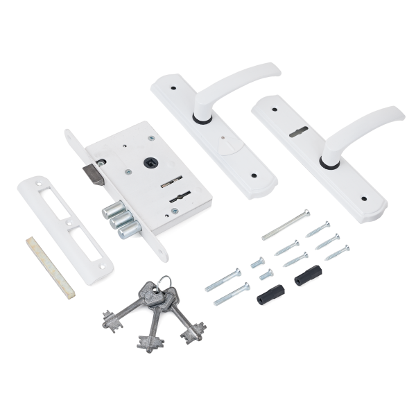 Могилев ЗВ 9-4-1-4-14 белый м/о 55 Замок врезной с/руч (10)