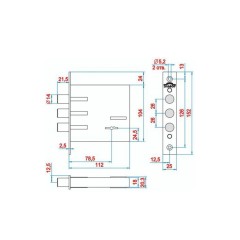 Эльбор 1.04.02.3.5 Кремень 3кл цинк б/о Замок врезной б/руч (20)