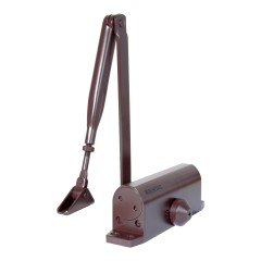 БУЛАТ Доводчик дверной ARCTIC ДД 502/4 DA-С (60-120 кг) коричневый, морозостойкий (10)