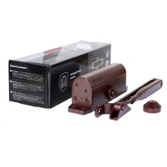 БУЛАТ Доводчик дверной ARCTIC ДД 502/4 DA-С (60-120 кг) коричневый, морозостойкий (10)