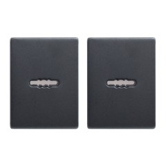 Накладка для сув/м (пара) БУЛАТ НДС 02.02 ФЕРОНА  матовый черный (10,100)