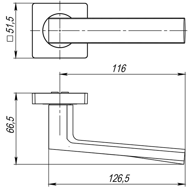 Ручка раздельная K.JK51.ERGO (ERGO JK) BL-24 черный
