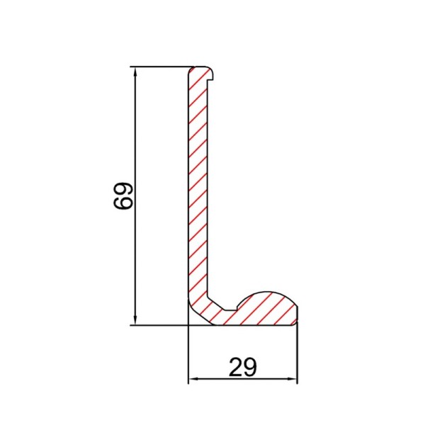 dormakaba Быстрый трек телескопического привода ES200T L=6250мм