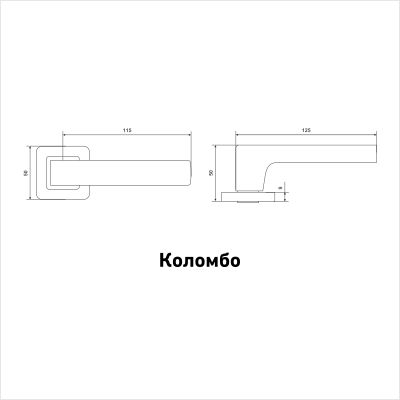 АЛЛЮР АРТ "КОЛОМБО" ORB (2350) темная медь Комплект ручек (20)