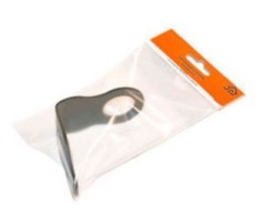 Домарт Проушина угловая 80*80*45 (черный) d 28мм (50)