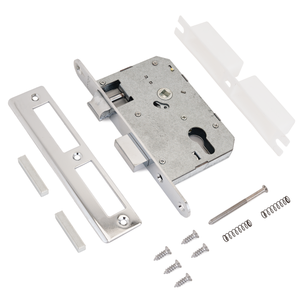 АЛЛЮР ЗВ4-55A CP хром 55мм без ц/мех. Замок врезной б/руч (24)