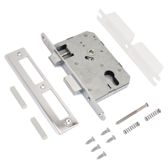 АЛЛЮР ЗВ4-55A CP хром 55мм без ц/мех. Замок врезной б/руч (24)