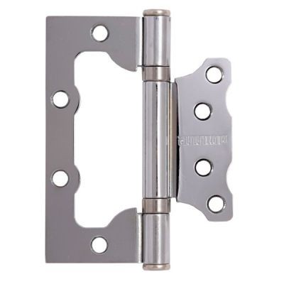 АЛЛЮР 100х75 2BB CP БЛИСТЕР 2,5мм хром Петля накладная без врезки 2 шт (50,25)