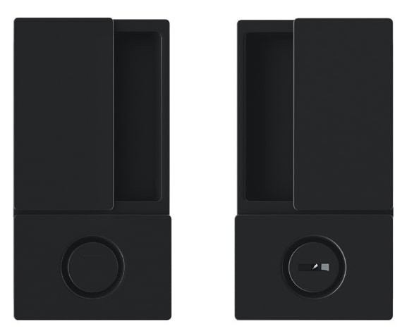 B30002.02.93 Ручка WAVE под WC (черный), для раздвижных дверей