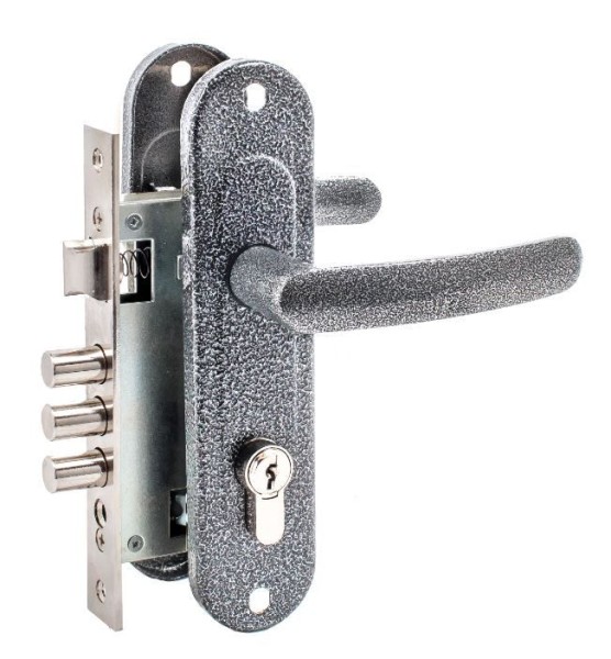 Д-град Зенит ЗВ7-60.1-02 серебро Замок врезной с/руч (15)