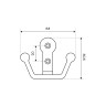 StahlBuro 308 AC ст. медь ЕВРОПАКЕТ крючок-вешалка (300,50)