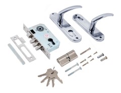 Д-град Зенит ЗВ7-60.1-02 хром Замок врезной с/руч (15)