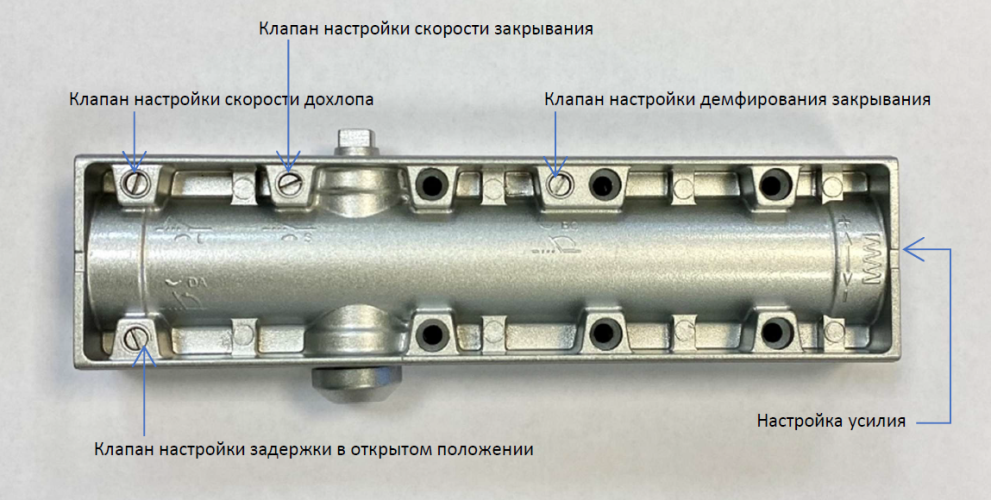 Доводчик G TS 2026 BC DA от GEZE (корпус доводчика без тяги)