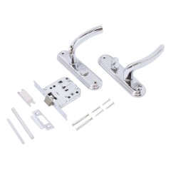 БУЛАТ ЗЩ1-Д01.04 АЛЬФА хром с фиксацией Защелка (12)