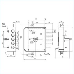 Балашиха ЗН4 032.1.1 5кл. с/т правый, ЗД Замок накладной тяж (6)