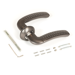 АЛЛЮР АРТ &quot;ФОСТЕР&quot; MBN (1640) графит С НАКЛАДКОЙ Комплект ручек (20)