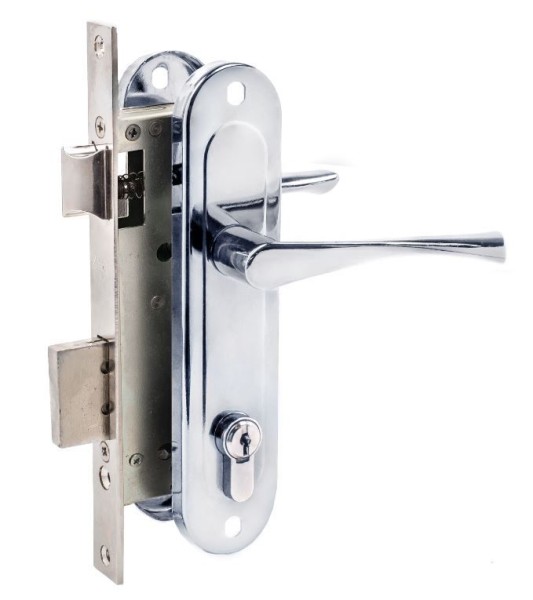 Д-град Зенит ЗВ7-70.4 хром Замок врезной с/руч (15)