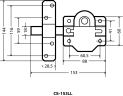 АЛЛЮР CS-153 LL Замок накладной (10)