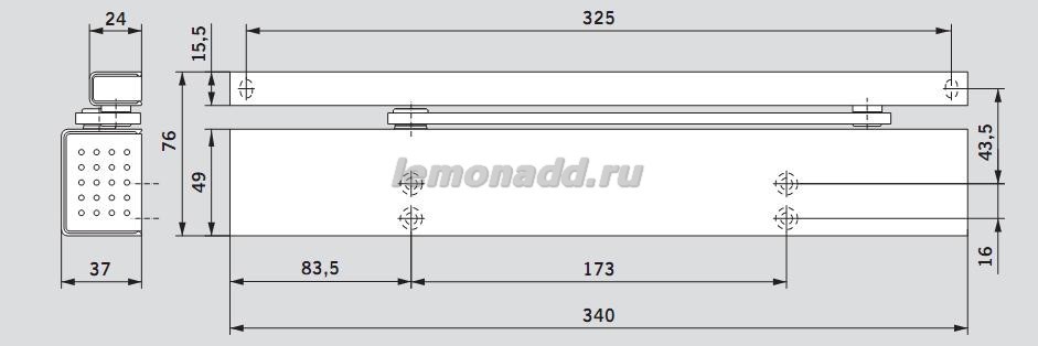 DORMA TS 97 размер