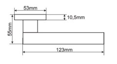 RENZ DH 51-02 SN/NP Милан ник.мат/ник.блест. Комплект ручек (20)