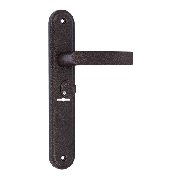 Ручка дверная для ЗВ9 902 НР 0501 (плоская) с пружиной медн.антик