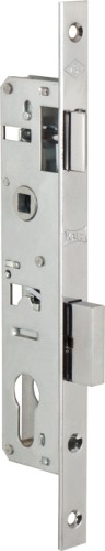 Корпус узкопрофильного замка с защёлкой 153/P (25 mm) w/b (хром) STB 153P2500018