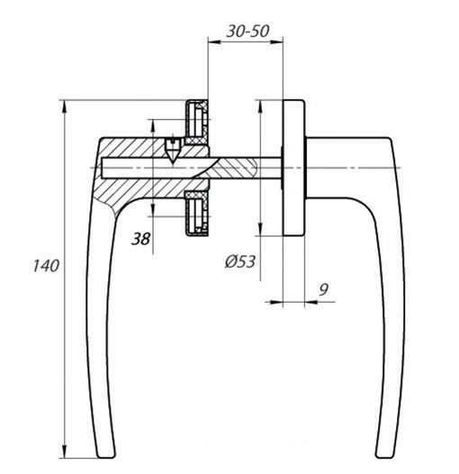 Балашиха НР 0301  сереб.антик  Комплект ручек (20)