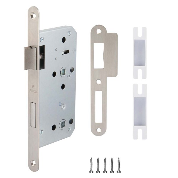 Замок врезной DD.INOX/WC-55.78 (лиц.планка 20 мм)