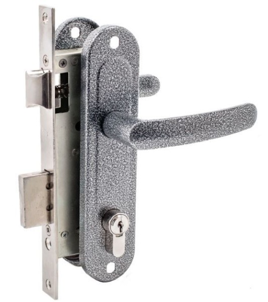 Д-град Зенит ЗВ7-70.4-02 серебро Замок врезной с/руч (15)