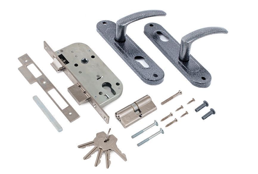 Д-град Зенит ЗВ7-70.4-02 серебро Замок врезной с/руч (15)