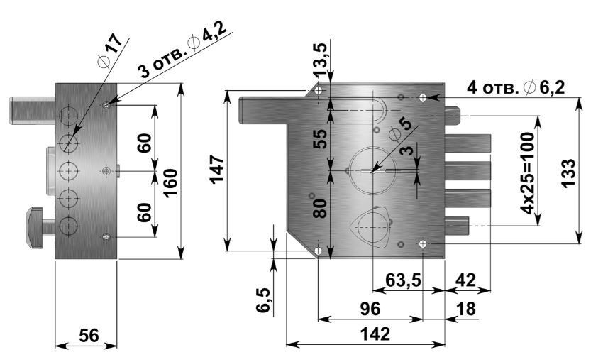 Герион "Эталон НРЗ" Левый ЗЩ ЗД для наруж.дв. с/ручкой 5кл Замок накладной тяж. (5,3)