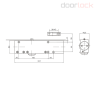 DL 200N BC DC size 2-5 (дверной доводчик в комплекте с рычагом)