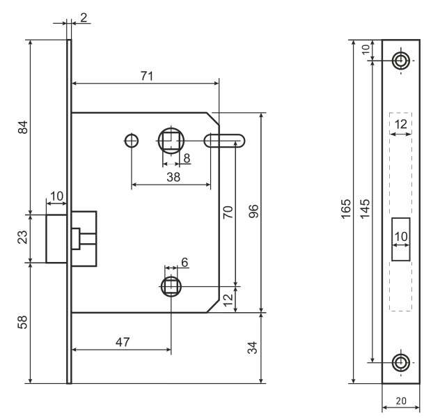 АЛЛЮР АРТ L7050-MS CP хром магнитная без ручек с фиксатором Защёлка (40)