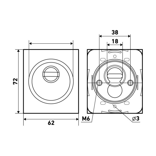 Броненакладка для ц/м БУЛАТ БНД 02.08 ФЕРОНА матовый никель (40)