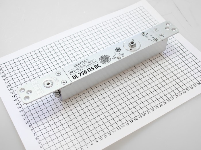 DL750ITS BC EN3-6 дверной доводчик скрытой установки (корпус доводчика в комплекте с тягой с ФОП)