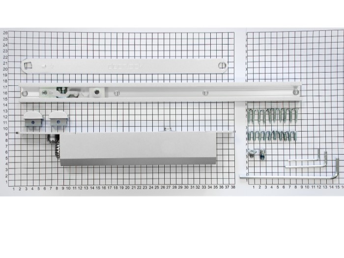 DL750ITS BC EN3-6 дверной доводчик скрытой установки (корпус доводчика в комплекте с тягой с ФОП)