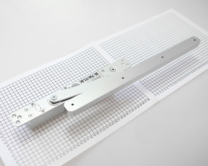 DL750ITS BC EN3-6 дверной доводчик скрытой установки (корпус доводчика в комплекте с тягой с ФОП)