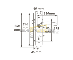 ЗАМОК ВРЕЗНОЙ N99-85M