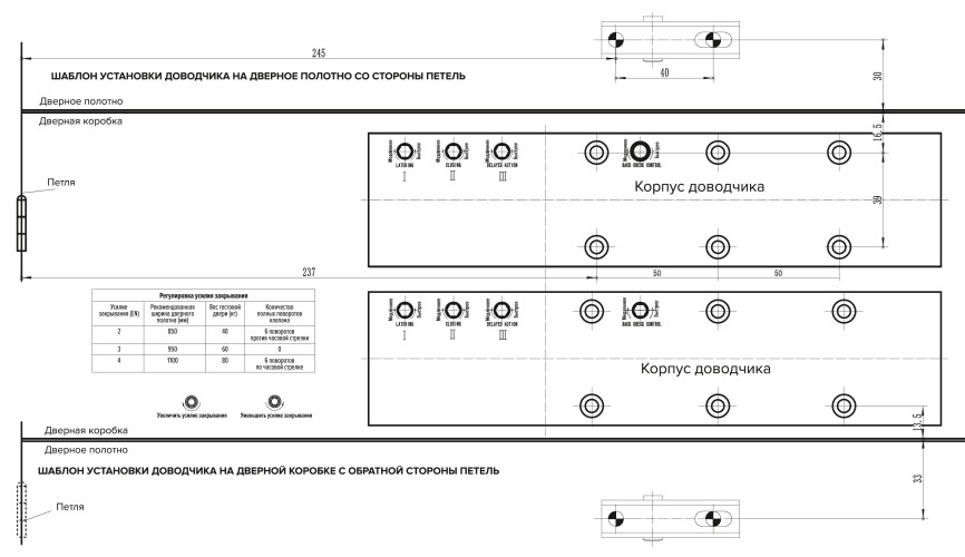 dk tech TS CARE EN2-4 BC+DC (доводчик в комплекте с рычагом)
