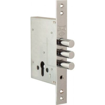 KALE 256 W/B без ц/м никель мультисистем. с комплектом тяг Замок врезной тяж. (4)