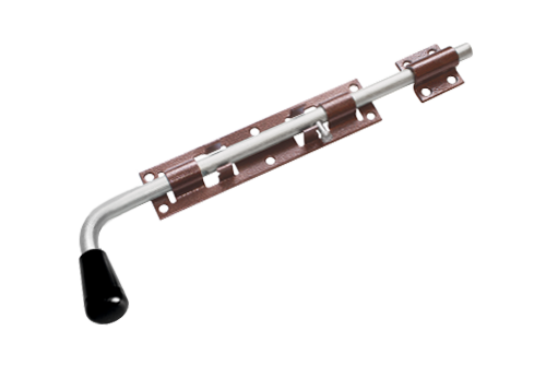 Засов Домарт гаражный ЗГ-400 мод.2 медь антик. d-16мм (5)