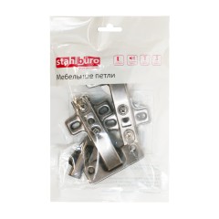 StahlBuro 1108-90&#039; Slide-On 2шт., черная. Петля мебельная (50)