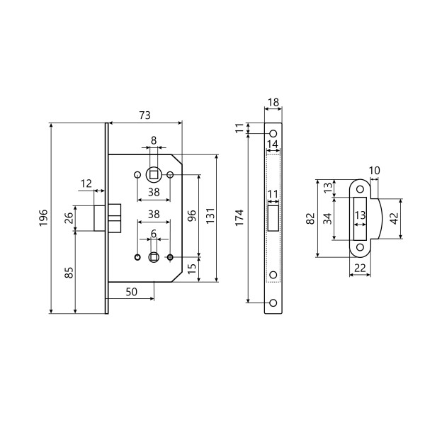 АЛЛЮР АРТ 5300-P-WC CP хром с фиксатором Защёлка (40)