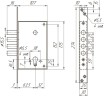 Корпус врезного замка ЗВ1 711.0.0 (никель)