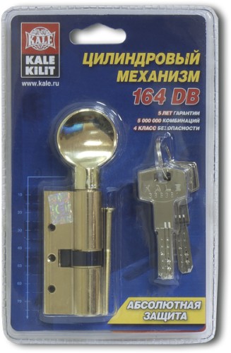 Цилиндровый механизм с вертушкой 164 DBM-E/70 (30+10+30) mm никель 5 кл.